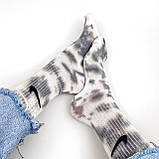 Шкарпетки жіночі tie-dye Сірі, фото 4