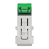 Розетка комп'ютерна RJ45, одинарна, категорія 5 UTP, 1  модуль, білий, фото 4