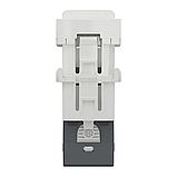 Розетка комп'ютерна RJ45, одинарна, категорія 5 UTP, 1  модуль, білий, фото 5