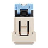 Розетка комп'ютерна RJ45, категорія 5 UTP, 1 модуль, бежева Unica New Studio, фото 6