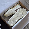 Чоловічі Кросівки Nike Air Force 1 low essential mocco brown white Найк Аір Форс бежеві шкіряні низькі, фото 9