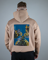 Худі футер з принтом ULTIMATUM Койот