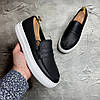 Лофери, туфлі чоловічі чорні шкіряні (натуральна шкіра) для чоловіків на весну осінь, розміри 40-45, фото 5