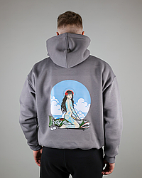 Худі футер з принтом ULTIMATUM Графіт