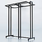 Стійка "ETOILE-250" -v6. Рейл із перфорацією для одягу, вішало торгове для бутіка, фото 4