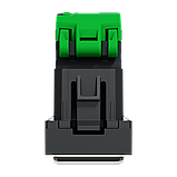 Розетка комп'ютерна RJ45, одинарна категорія 6 STP, 1 модуль антрацит, фото 2