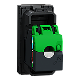 Розетка комп'ютерна RJ45, одинарна категорія 6 STP, 1 модуль антрацит, фото 3