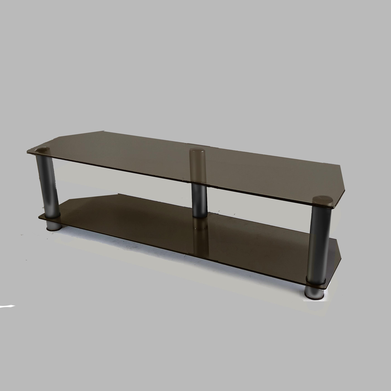 Тумба ТВ зі скла 1250х350х376 Commus Меридіан MX Mini bronza-met