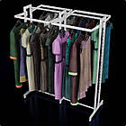 Стійка "ETOILE-250" -v6. Рейл із перфорацією для одягу, вішало торгове для бутіка, фото 3