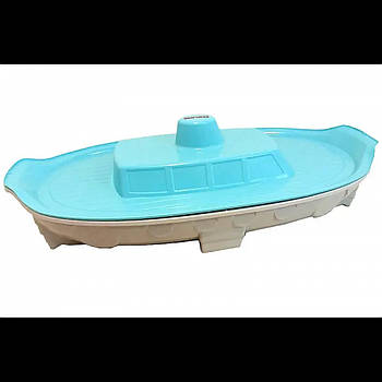 Пісочниця Корабель Doloni бірюзово-сірий