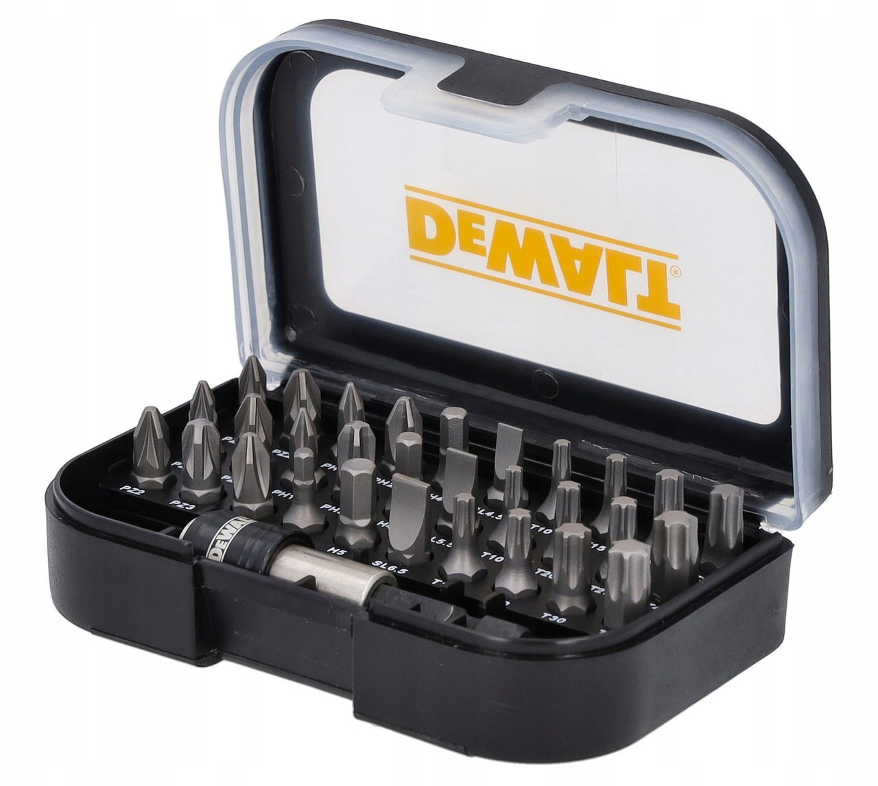 Набір бітів DeWALT DT7944TS-QZ 1/4" з магнітним адаптером 31 шт.