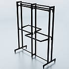 Стійка "ETOILE-250" -v7. Рейл із перфорацією для одягу, вішало торгове для бутіка, фото 4