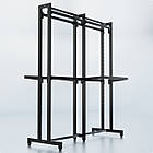 Стійка "ETOILE-250" -v7. Рейл із перфорацією для одягу, вішало торгове для бутіка, фото 5