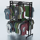 Стійка "ETOILE-250" -v7. Рейл із перфорацією для одягу, вішало торгове для бутіка, фото 2