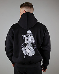 Худі футер з принтом ULTIMATUM Чорне