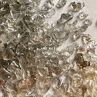 Крихта скла «Капучіно» середнього розміру, 5-8 мм фракція. Уп. 100 г