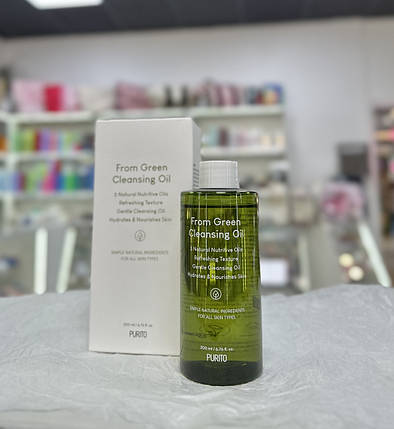 Гідрофільна олія для зняття макіяжу Purito From Green Cleansing Oil 200ml, фото 1