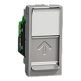 New Unica RJ45 1 модуль CAT6A FTP алюм, фото 4