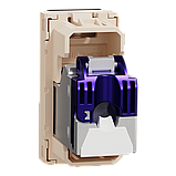 Розетка комп'ютерна RJ45, категорія 6 FTP, 1 модуль, бежева Unica New Studio, фото 6