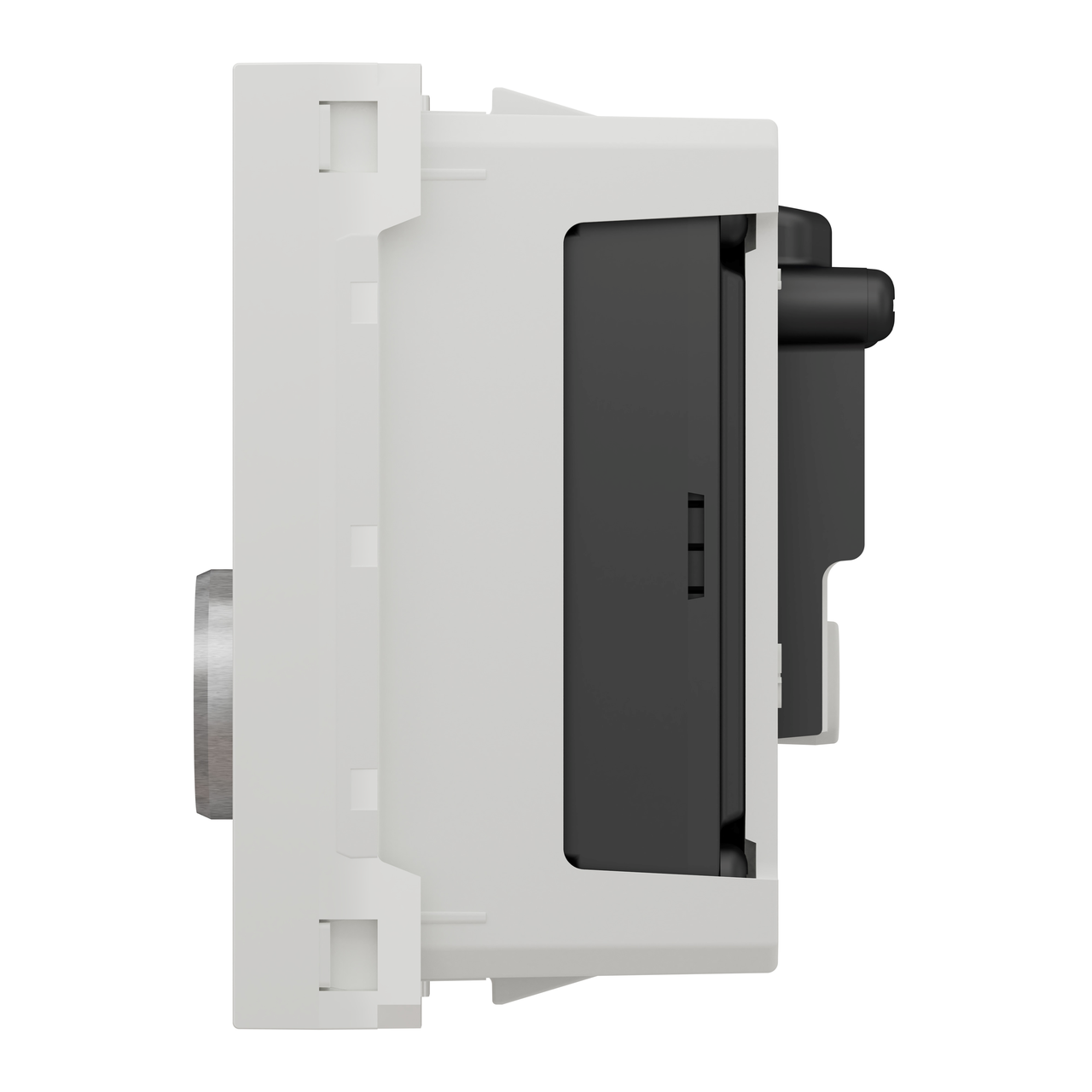 Розетка TV R один, 2 модуля біл, фото 1