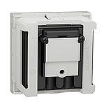 Розетка TV R один, 2 модуля біл, фото 2