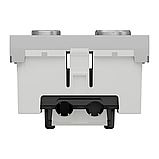 Розетка TV R один, 2 модулі алюм, фото 4