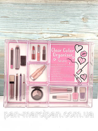 Органайзер для косметики на 6 отделений 29.7х22.4х4.5см