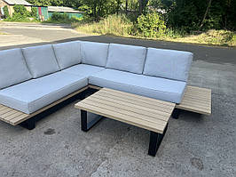 Кутовий диван на террасу вуличні меблі, набір садових меблів