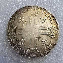 Сувенір монета ЕКЮ «Людовик XIV» 1690г Франція