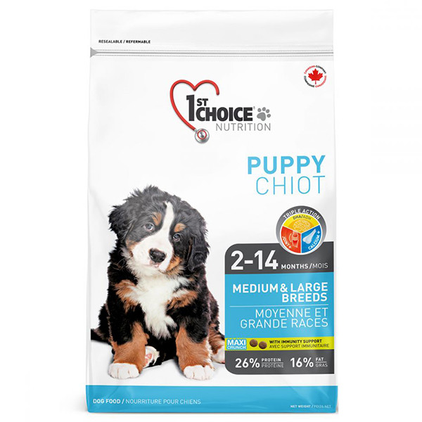 1st Choice Puppy Medium&Large Chicken ФЕСТ ЧОЙС ЦУЦЕНЯ СЕРЕДНИЙ ВЕЛИКИЙ КУРКА сухий суперпреміум корм для цуценят середніх та