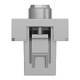 Розетка Coaxial F-type, 1 модуль алюм, фото 4