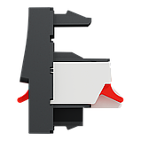 Аудіорозетка 1 модуль антрацит, фото 5