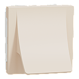 Вивід кабеля, 16А, 2 модулі, бежевий Unica New Studio, фото 3