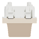 Вивід кабеля, 16А, 2 модулі, бежевий Unica New Studio, фото 4