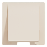 Вивід кабеля, 16А, 2 модулі, бежевий Unica New Studio, фото 7