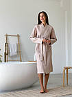 Жіночий Подарунковий набір Bella з довгим халатом, бежевий