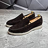 Лофери, туфлі чоловічі коричневі замшеві (натуральна замша) для чоловіків на весну осінь, розміри 40-45, фото 2
