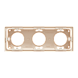 Коробка для відкритого монтажу 3-постова бежева Unica New Studio, фото 7