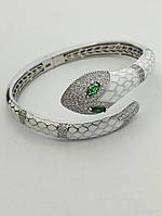 Срібний браслет змія