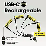 Батарейки AA акумуляторні Nitecore NH2400 з роз'ємом USB Type-C на 1.5V/2400mAh, фото 7