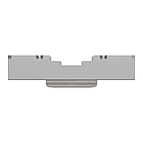 RJ45 накладка 2 модуль алюміній, фото 3