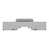 RJ45 накладка 2 модуль алюміній, фото 4