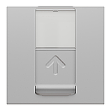 RJ45 накладка 2 модуль алюміній, фото 5