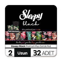 Прокладки щоденні Sleepy Black Long-2  280 мм 32 шт