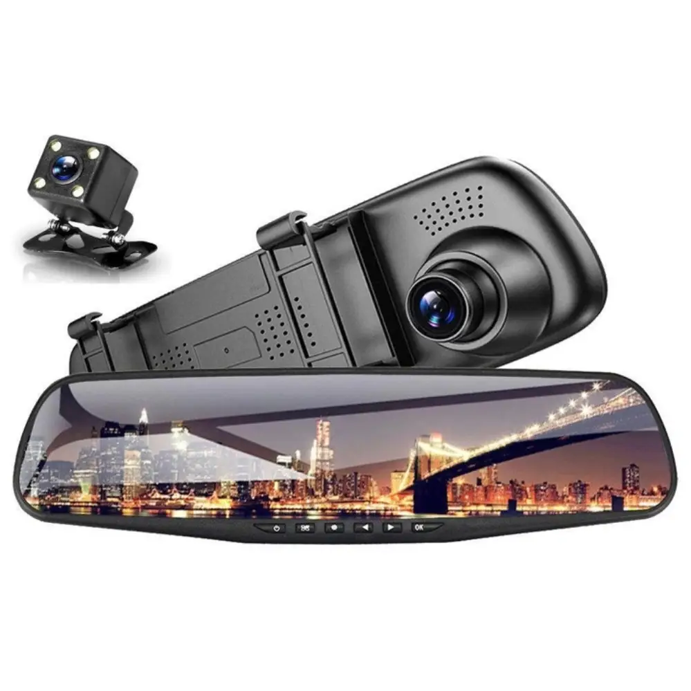 Відеореєстратор дзеркало заднього виду Vihicle Blackbox DVR L9000 4.3" (2 камери) Full HD