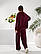 Повсякденний жіночий костюм бордового кольору, фото 2