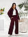 Повсякденний жіночий костюм бордового кольору, фото 10