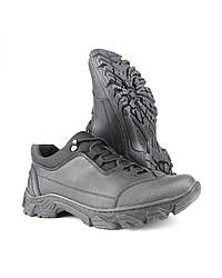 Тактичні кросівки з натуральної шкіри Екстрім чорні 40-46р