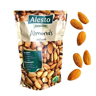 Горіхи мигдаль сушений чищений Alesto Almonds, 200 г, Німеччина, не гіркий, необсмажений, несолоний