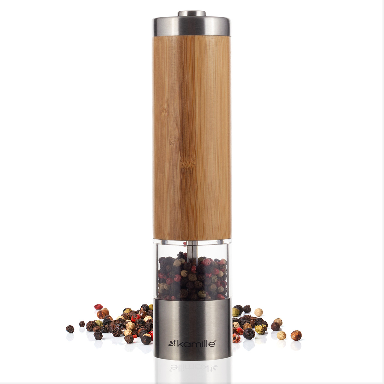 Млин електричний для спецій 21х5 см Kamille KM-7063, фото 1